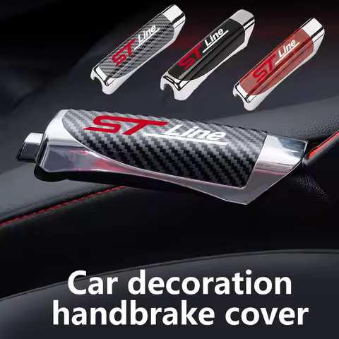 Car Handbrake Grips Protection Cover Parking Brake Decoration For Ford Explorer Fiesta Fusion Kuga R