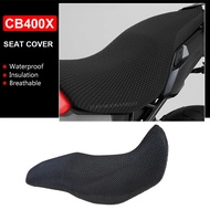Motorcycle Accessories Anti-Slip 3D Mesh Fabric Seat Cover Breathable Waterproof Cushion For Honda CB400X CB 400 X CB 400X