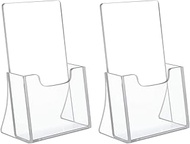 Rarapop Acrylic Brochure Holder Freestanding Leaflet Holder Clear Countertop Acrylic Literature Hold