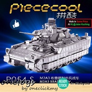 ✿READY STOCK✿In KL Malaysia Piececool DIY M2A3 Bradley IFV 3D Metal Puzzle Toy P054-S