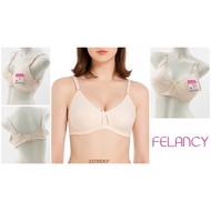 Women's Full Cup Bra Size 36C 38C 40C Wireless / Wirefree Thin Foam FELANCY Plain Smooth Underwear /