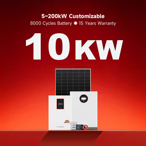 Off Grid Hybrid 5KW 10KW 20KW 50KW Solar Panels With Battery And Inverter Complete Kit Solar Energy 