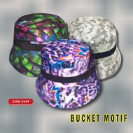 Topi Bucket Motif Dewasa / Bucket Hat Dewasa / Topi Bucket Wanita /