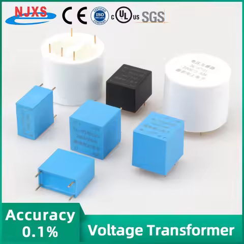 Mini Precision PCB Mount Voltage Transformer Pin Type AC Current Input Output 2mA/2mA Applicable Vol