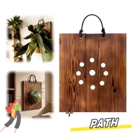 PA-HOME Staghorn Fern Board, Wood Wall Mounted Staghorn Fern Mounting Board,  Perforated Board Hangi