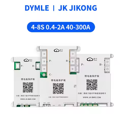 JK JIKONG BMS Active Balance Bms 3S 4S 5S 6S 7S 8S 0.4A~2A Active Smart Bms 40A 60A 100A 200A 300A L