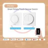 MOES New ZigBee Smart Rotary/Touch Light Dimmer Switch Smart Life/Tuya APP Remote Control Works with