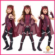 MYLITTLELASS Kids Scarlet Witch Wanda Wanda Vision Marvel Cosplay Costume