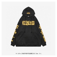 Vetements/Vetements Cute 21Fw Hand-Painted Letter Printed Hooded Sweatshirt