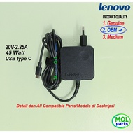 LENOVO Charger Adapter YogaLenovo 6 X1 Carbon 20V 2.25A 45W Type C OEM