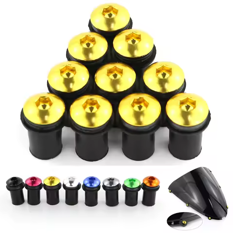 M5 Windscreen Bolts Kits For Suzuki GSF650 GSF750 Bandit GSF1200 GSF1250 Bandit GW250F B-King RF900 