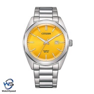 Citizen BI5110 BI5110-54Z Quartz Yellow Dial Stainless Steel Gents Watch