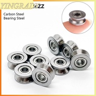 YINGRADY 1/5Pcs Ball Bearing, Carbon Steel Bearing Steel Sealed Ball Pulley Bearing, U624ZZ V624ZZ U