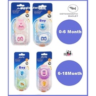 Anakku 2pcs Orthodontic Soothers= (0-6Month & 6-18Month)