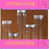 Plastic Jar Aluminium Cover Container Cookies 金银饼罐 Balang Biskut Raya Murah Bekas Herba Rempah Kedap