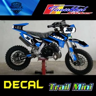 Decal Stickers for Mini Trail SE, SSR, Gazgas GX50, MX50, KTM, MT6a, NRG Motorcycles, Latest 35 Desi
