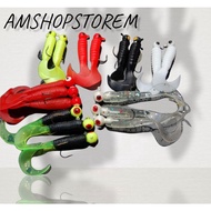 🇲🇾 17pcs set Mixed Fishing Lure /soft plastic / geli-geli/ SP Soft WORM Bait / Jig Hooks