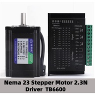 Nema 23 Stepper Motor D Shaft 2 Phase 4-Leads 57x82mm 2.3N 57HS22 Motor with TB6600 Driver For 3D Pr