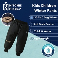 Hitchie A102 Children Kids Winter Snow Down Long Pants Fleece Seluar Panjang Sejuk Tebal Budak Lelak