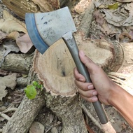(MURAH) Kapak Kecil Baja Asli Super Tajam Pemotong Kayu - Kampak Murah Belah Bambu Sangat Kuat Anti