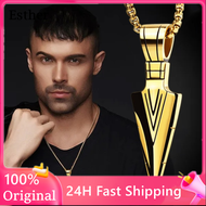Necklace for men necklaces aesthetic gold necklace pawnable 18k gold pawnable jewelry gifts ideas for men boyfriend Stainless Steel Necklace gold pendant 18k pawnable Spearhead Pendant Necklace Charm Hip Hop necklace Party Personality silver necklace for