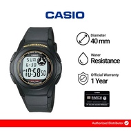 Casio General F-200W-9A 10 Years Battery Life Digital Dial Black Resin Band Unisex Watch