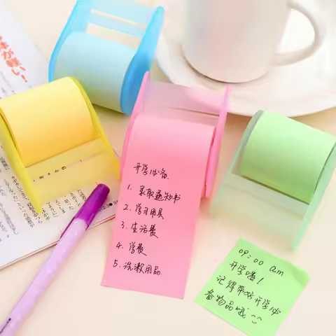 JIANWU Creative Roller Sticky Gift Notes Korea Posted Simple Memo Message Paper Diary Notepad Office