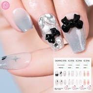 Dashing Diva False Nails Glass Ballet Shoes Shape Model MDU5S086CG-MDU5S107CG 1 Box Contains 30 Nail