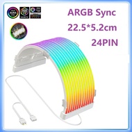5V 3PIN PSU Cable Cover Sync CABLE PSU EXTENSION & VGA EXTENSION ARGB SYNC 24Pin TechBee ARGB strip