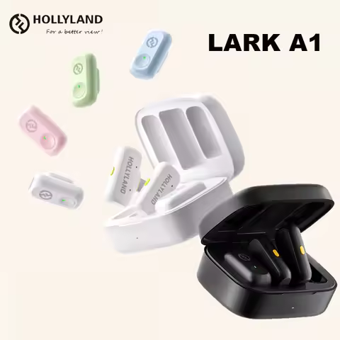 Hollyland LARK A1 Wireless Lavalier Microphone for iPhone Android Noise Cancellation Micphone for Ti