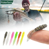 POKERFACE 20PCS 0.3G/3.5CM Floating Willow Leaf Flat Tail Soft Lures TPE High-Elasticity Scented Bai
