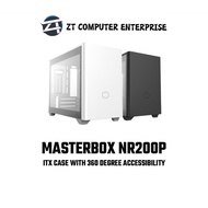 Cooler Master MasterBox NR200P SFF TG ITX Case [Black/White] Included TEMPERED GLASS & PCIe 3.0 x16 