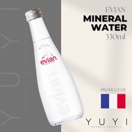 【Evian】Mineral Water - 330ml (Glass Bottle)