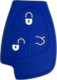 Key Fob Cover for SLK CLK: 3 Buttons Silicone Remote Case Protector Fit for Mercedes Benz CL SL ML C