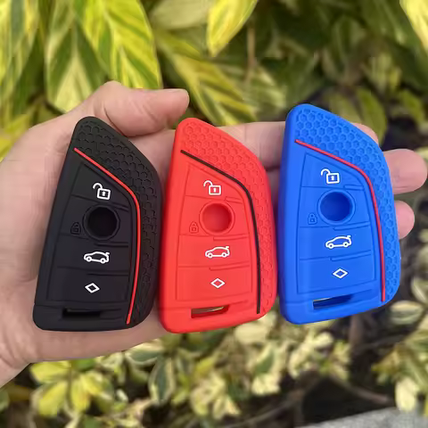 Silicone Car Key Case Soft Remote Cover for BMW 1 2 3 4 5 6 7 Serie X1 X2 X3 X4 X5 X6 F10 F20 F30 F4
