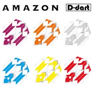 AMAZON Dart Flights - STANDARD Amazon Glaze White Extra Strong 100 Micron Dart Flights (SAYAP ARROW)