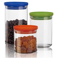 SYG Scale Heat-Resistant Glass Storage Jar 600cc~800cc~1,000cc Optional