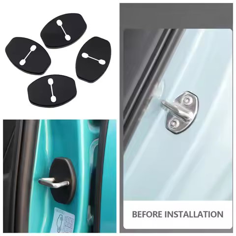 4pcs Abs Door Lock Cover for Volkswagen VW ID3 ID4 ID5 ID6 2022 2020 2021 2019 ID.3 ID.4 ID.5 ID.6 S