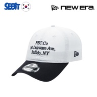 [NewEra] 9TWENTY Cap Optic White Navy Casual Logo Ball Cap Clean Contrast Design