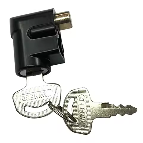 Stainless Steel Motorcycle Steering Lock With Two Keys 2 Position Switch For GN125 GS125 Motorcycle 