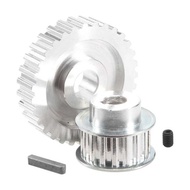 2Pcs Synchronous Pulley Motor Belt Drive Wheel Gear S Cj0618 Mini Lathe , Metal Cutting Hine Gears