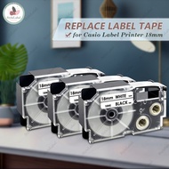 Compatible Casio label tape 18mm XR 18WE 18YW 18X Casio kl 120 820 130 KL-G2 750 780 7000 EZ label p
