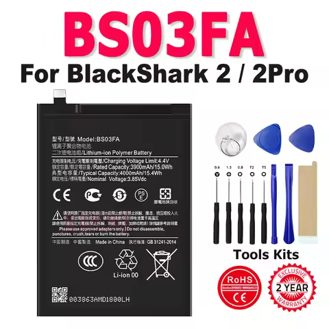 BS03FA BSO3FA Battery For Xiaomi Black Shark 2 BlackShark 2 Pro BB03FA eplacement high capacity Capa