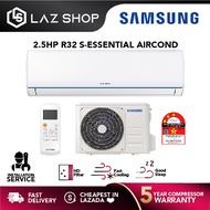 Samsung 2.5HP S-Essential R32 Non-Inverter Air Conditioner AR24TGHQABUNME | Aircond | Air Cond | Penghawa Dingin