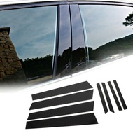 Huish 8pcs Glossy Black Car Door Window Center Column B C Pillar Posts Cover Trim Pc Sticker For Hon