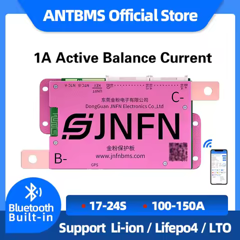 ANT BMS 1A Active Balance Lithium Battery Protection Board 17S-24S 20S 22S 60V 72V Li-ion Lifepo4 Sm