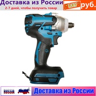 2 IN 1 Brushless Cordless Electric Impact Wrench 12 inch Screwdriver Socket Power Tools Compatible for Makita 18V Battery