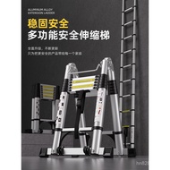 Folding Ladder Aluminum Alloy Household Telescopic Ladder Walking Step Ladder Thickened A-Frame Ladd