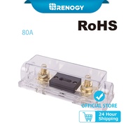 RENOGY 80A ANL Fuse Set w/ Fuse for Charge Controller Fuse Block Fuse Holder