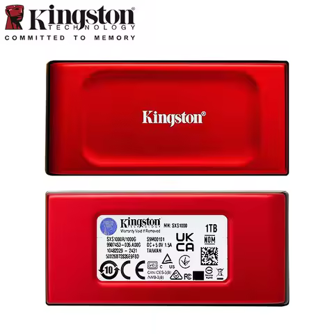 Kingston Portable Solid State Drive USB 3.2 Hard Disk XS1000 SSD 1TB 2TB External Hard Drive Max 105